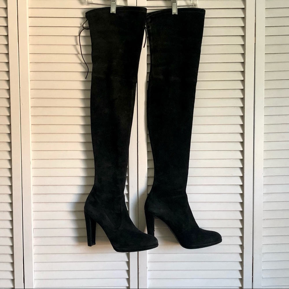 Stuart Weitzman suede Highland boot
